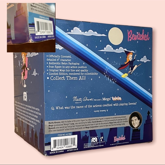 SOLD! MEGO 2018 Bewitched 2 Figure Set 8" Endora & groovy Serena dolls - Picture 2 of 14